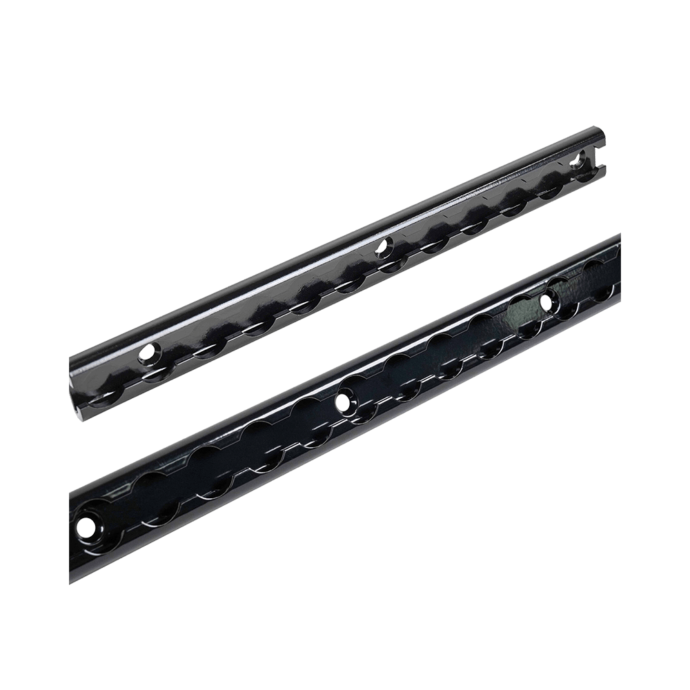 72-Zoll-L-Schiene aus schwarz eloxiertem Aluminium