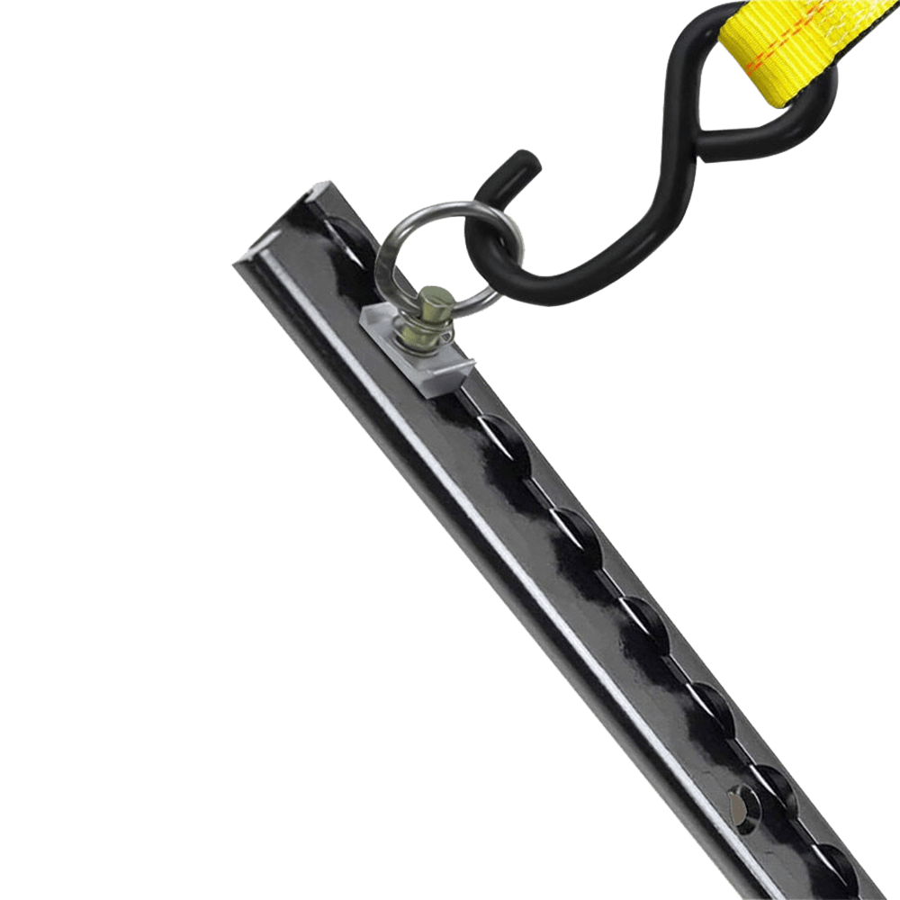 72-Zoll-L-Schiene aus schwarz eloxiertem Aluminium