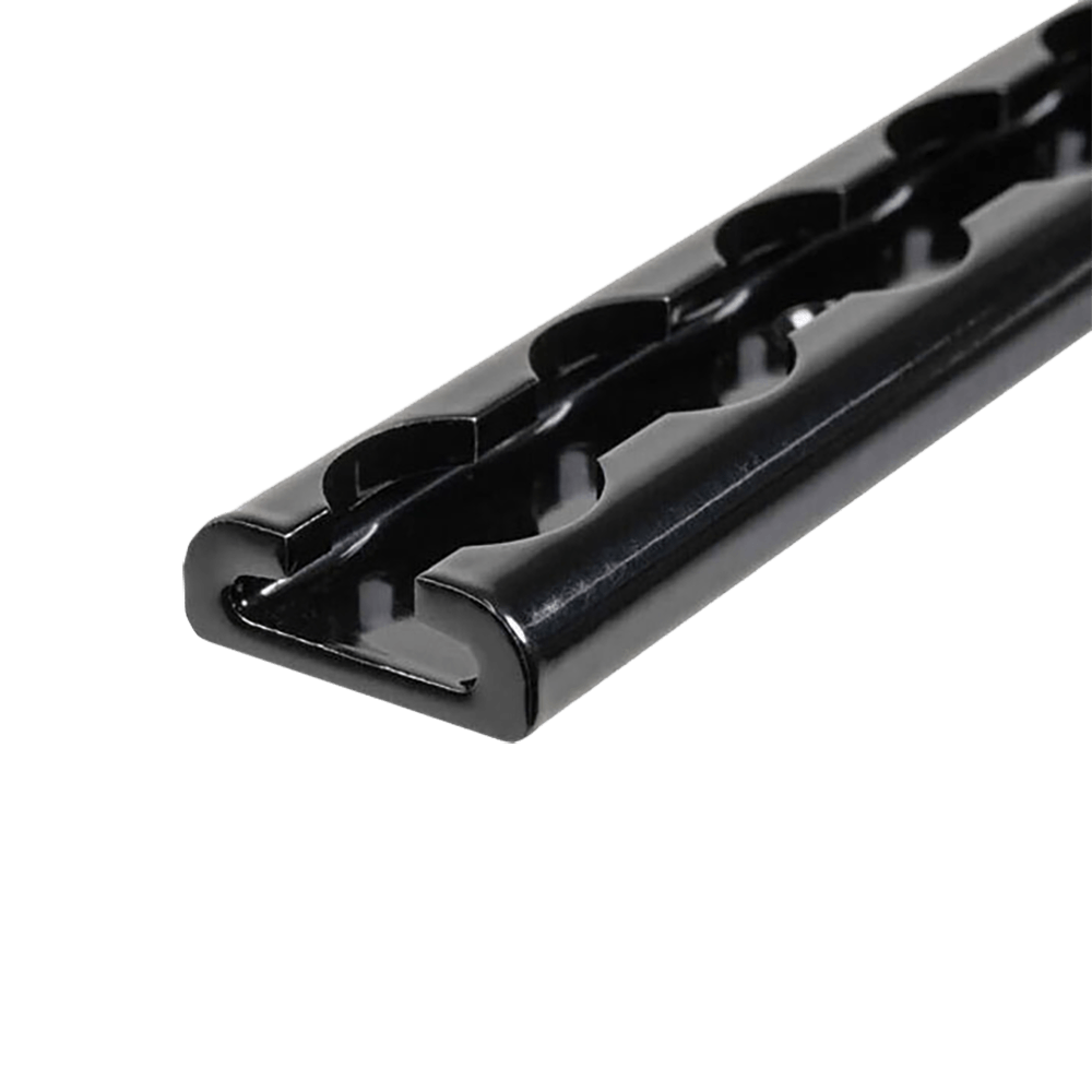 72-Zoll-L-Schiene aus schwarz eloxiertem Aluminium