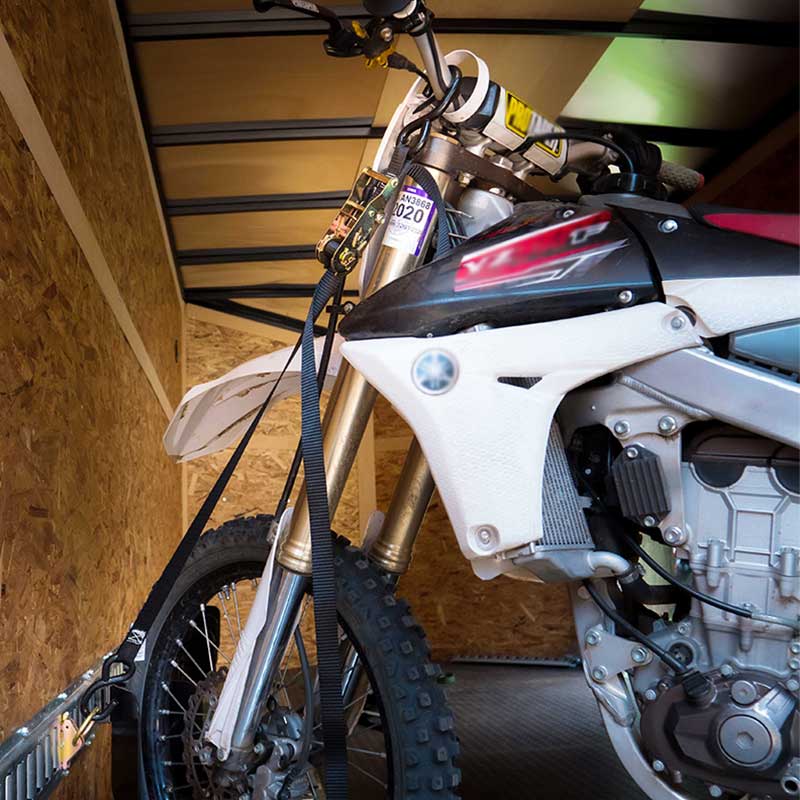 1'' x 7' Mini-Motorrad-Ratschengurt mit S-Haken