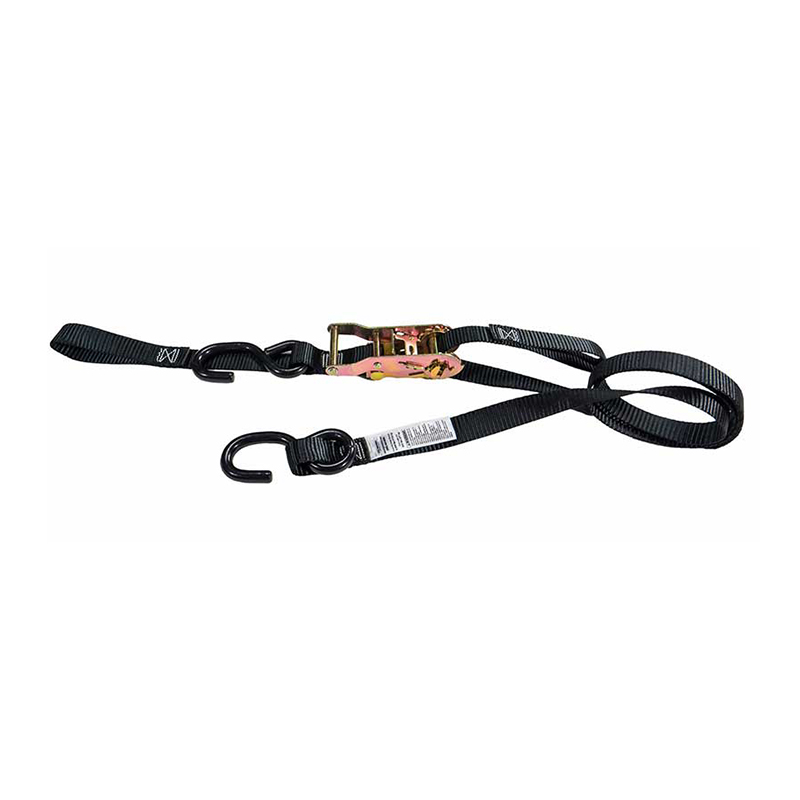 1'' x 7' Mini-Motorrad-Ratschengurt mit S-Haken