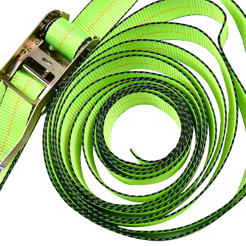 4' x 30' grüner Ratschengurt mit flachen Haken