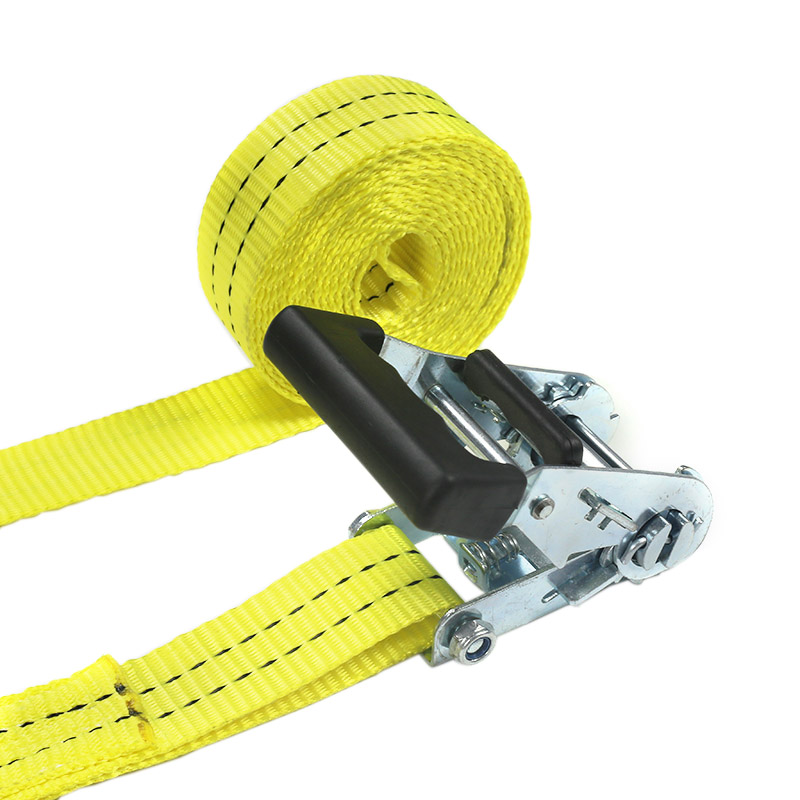 35 mm 2t Ratschengurte mit gummibeschichtetem Griff für den Gütertransport