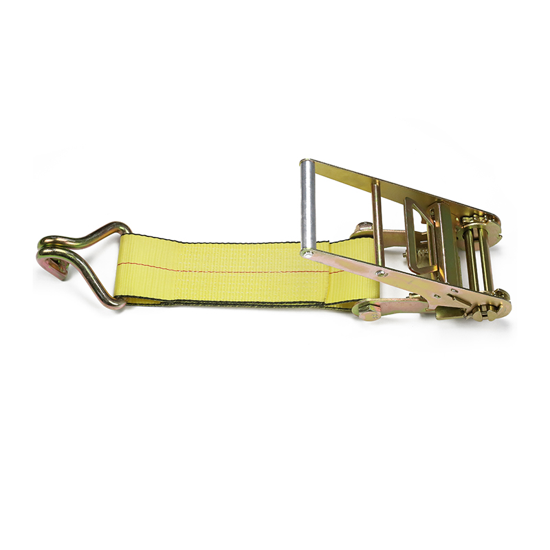4 Zoll langer Aluminiumgriff mit Doppel-J-Haken-Ratschengurten