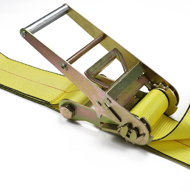 4 Zoll langer Aluminiumgriff mit Doppel-J-Haken-Ratschengurten