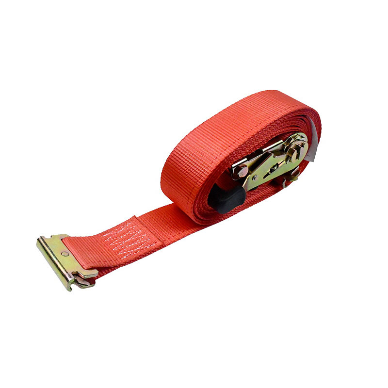 Der 2'' x 12' rote Fingerabdruck-Ratschen-E-Track-Spannratschengurt