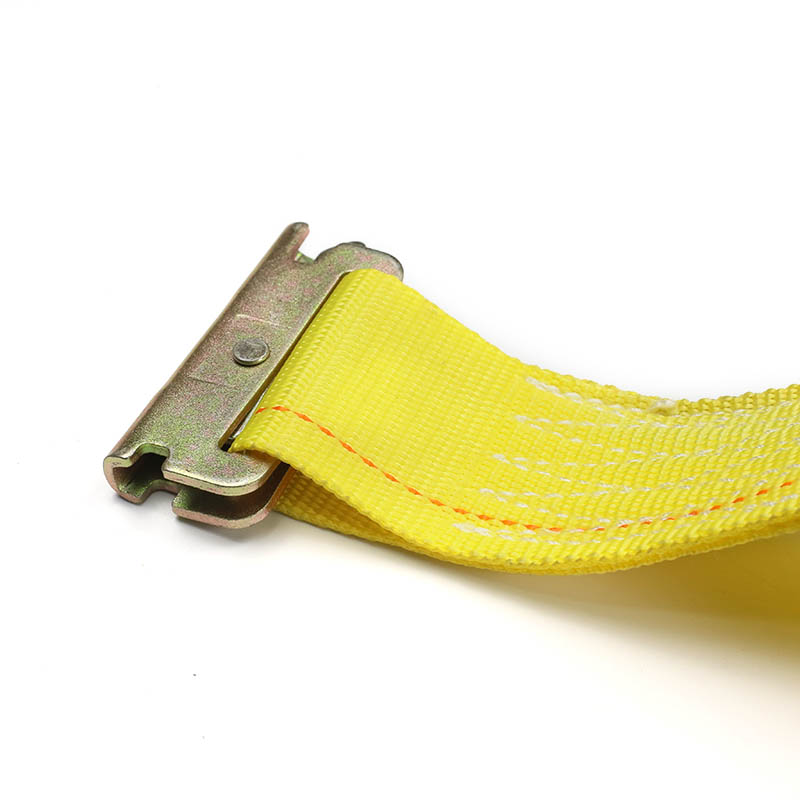 Der 2-Zoll-E-Track-Ratschengurt Blau Gelb