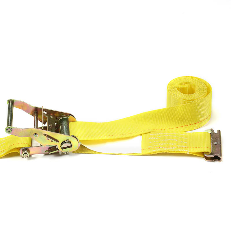 Der 2-Zoll-E-Track-Ratschengurt Blau Gelb